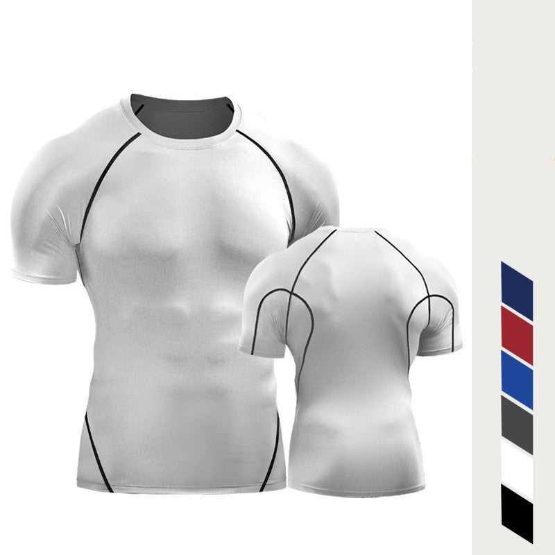 MEN Short Sleeve Quick Drying Exercise Running T-shirt