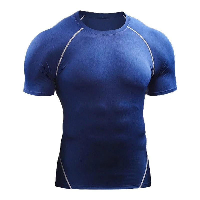 MEN Short Sleeve Quick Drying Exercise Running T-shirt
