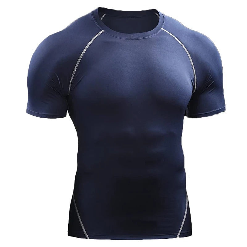 MEN Short Sleeve Quick Drying Exercise Running T-shirt