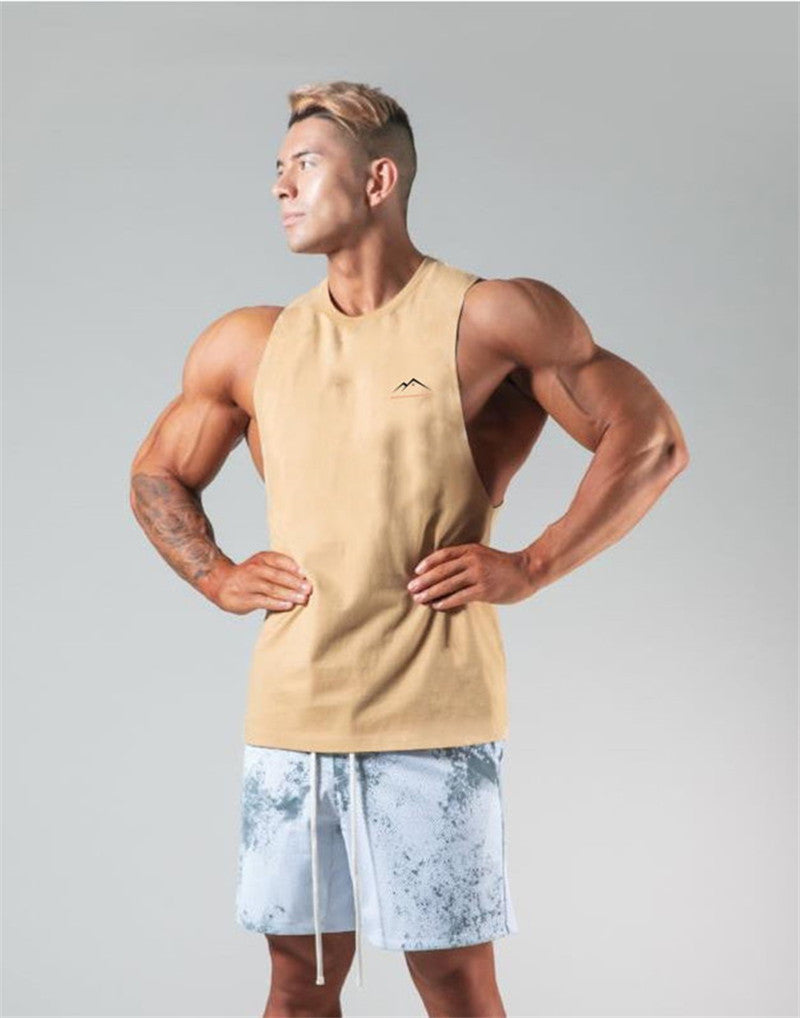 European And American Fitness Sports And Leisure Short-sleeved Men
