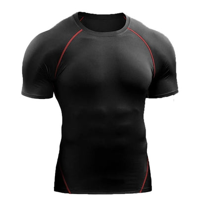 MEN Short Sleeve Quick Drying Exercise Running T-shirt