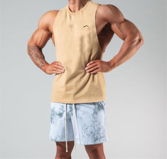 European And American Fitness Sports And Leisure Short-sleeved Men